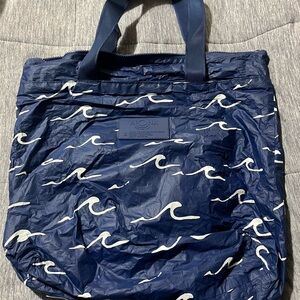 ALOHA Navy Seaside Print Tote